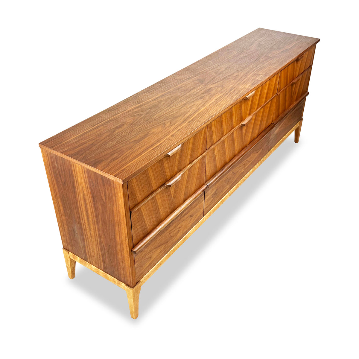 Vintage Walnut Dresser by Kaufman Furniture