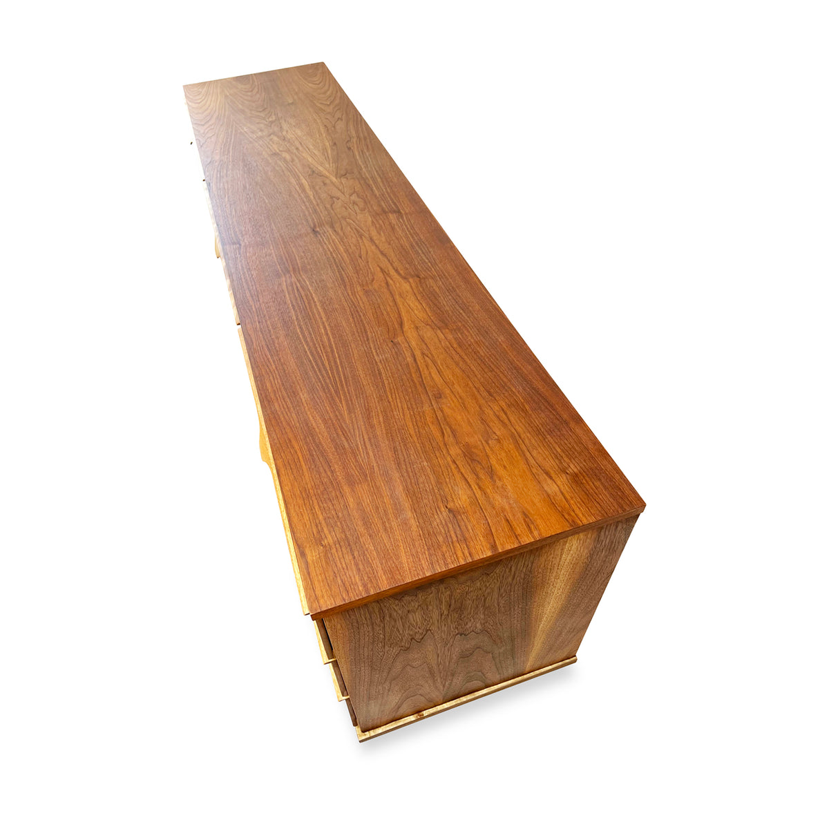 Vintage Walnut Nine Drawer Dresser