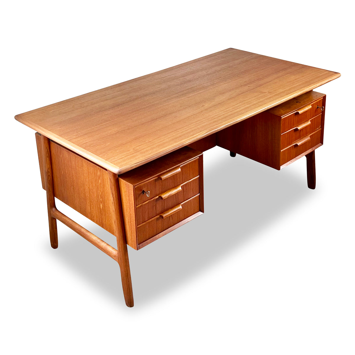 Teak Model 75 Desk by Gunni Omann, 1960s