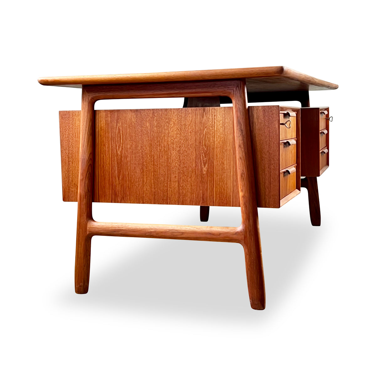 Teak Model 75 Desk by Gunni Omann, 1960s