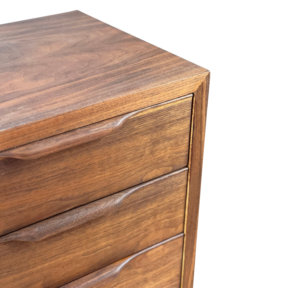 Walnut Three Drawer Chest