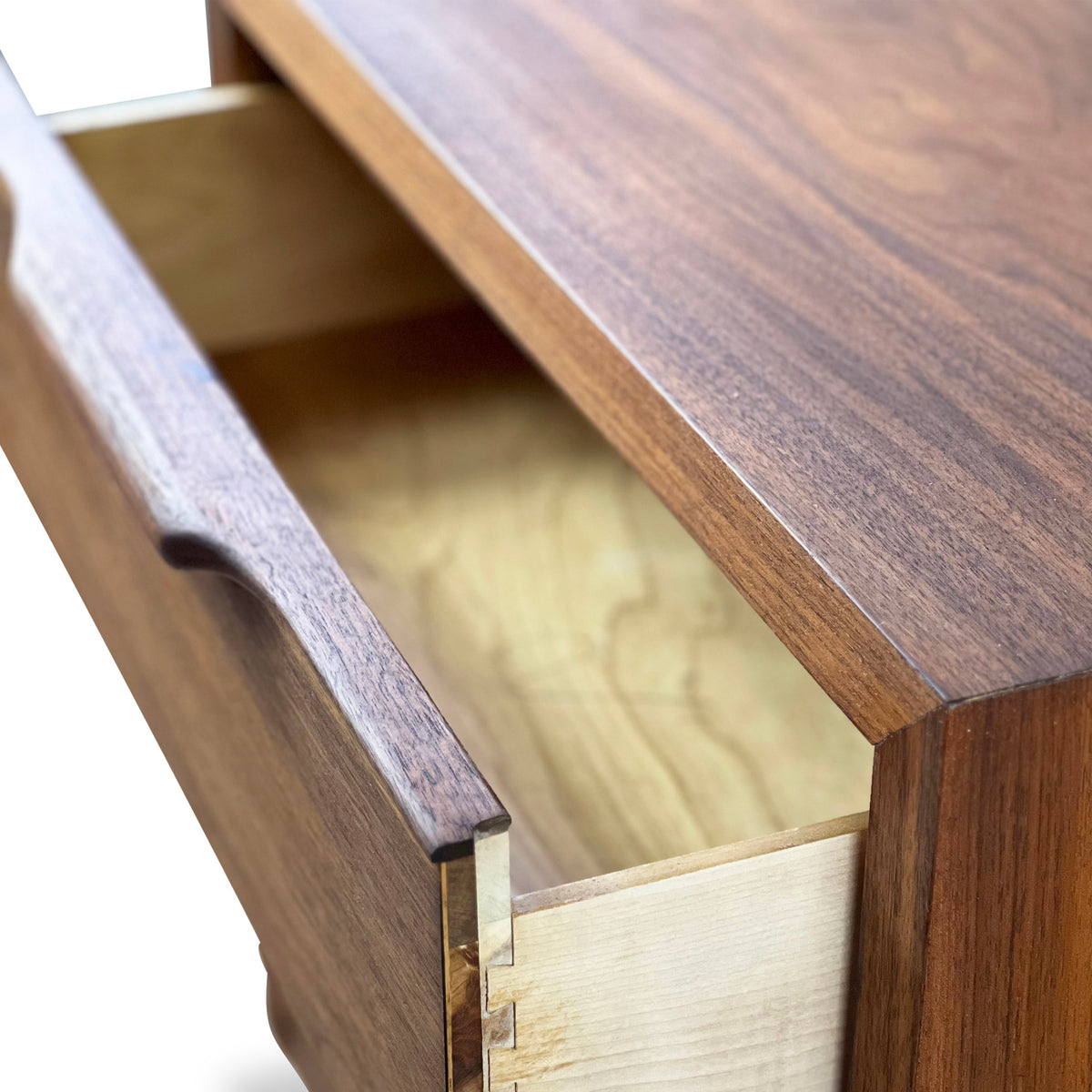 Walnut Three Drawer Chest