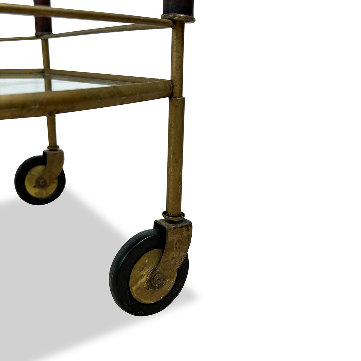 Brass and Glass Vintage Bar Cart