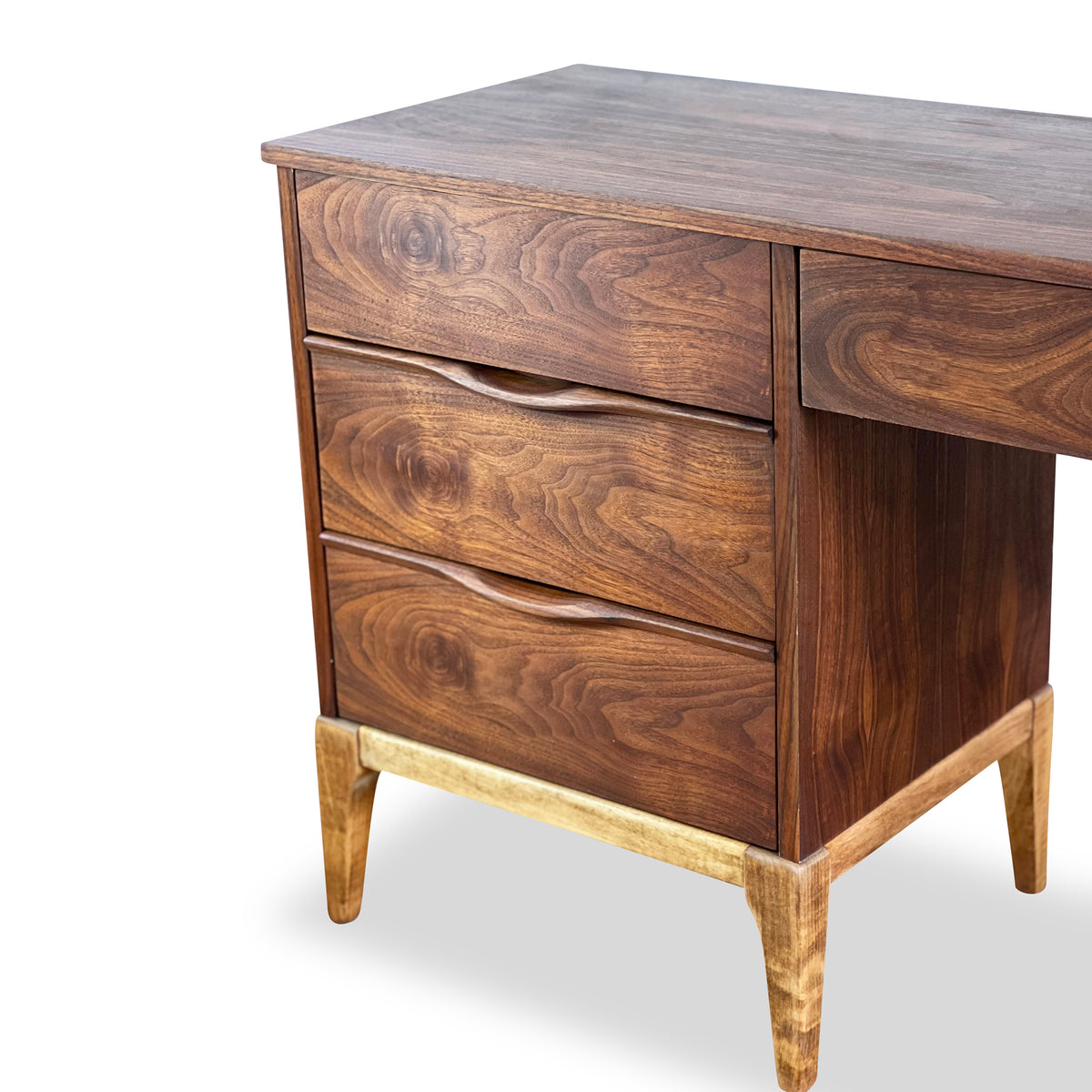 Kaufman Walnut and Birch Desk