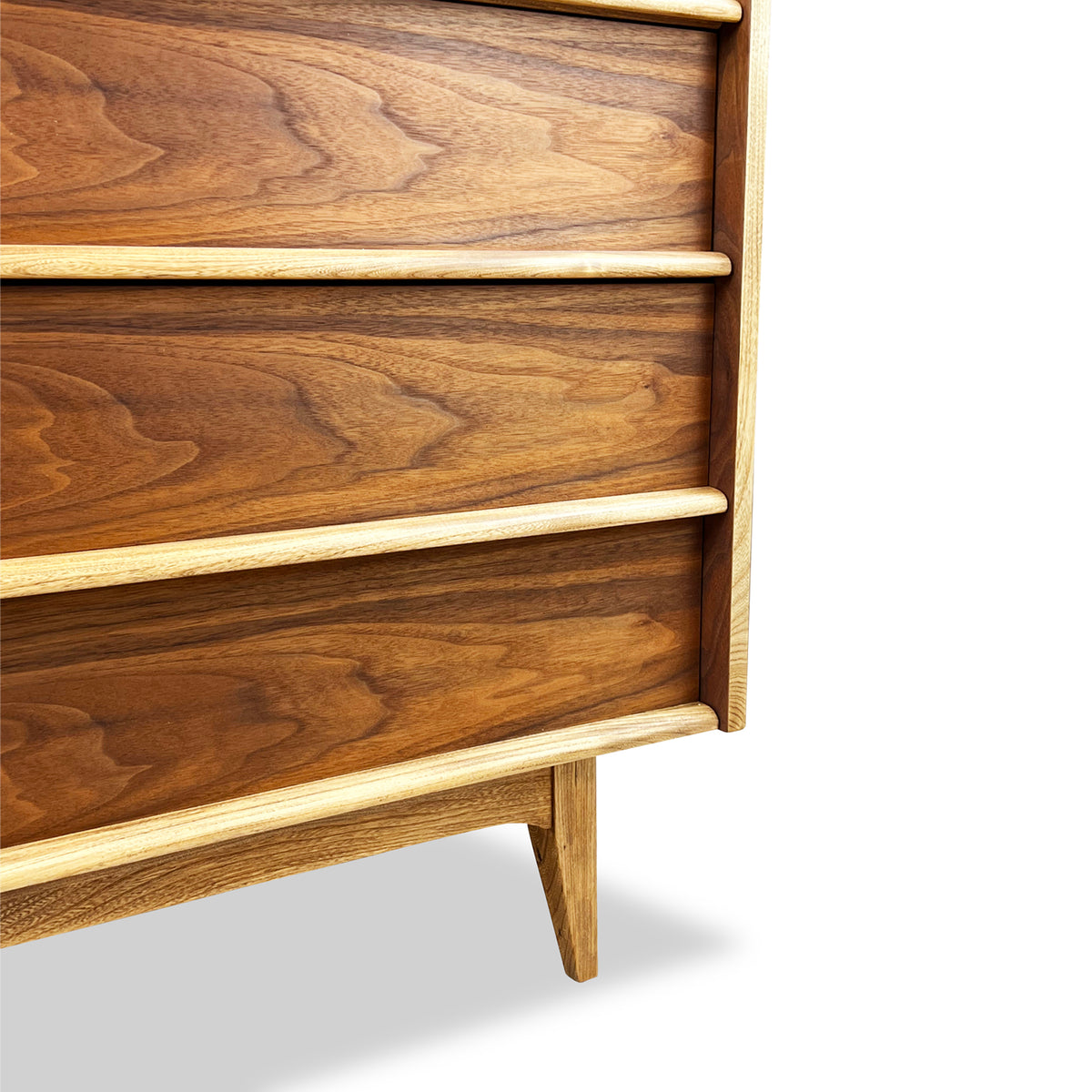 Walnut and Ash Highboy Dresser