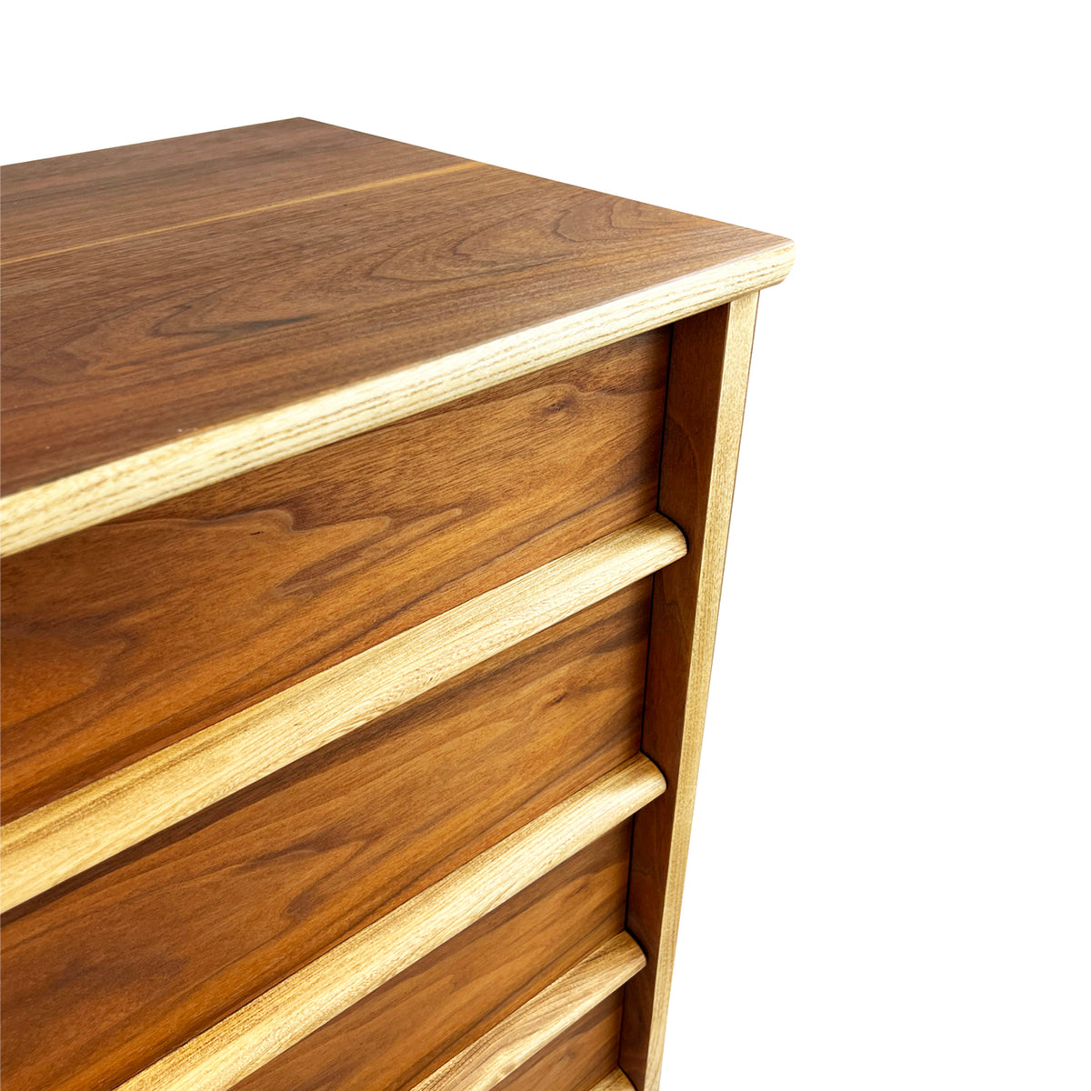 Walnut and Ash Highboy Dresser