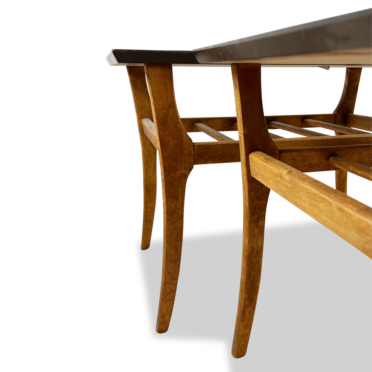 Walnut and Birch Side Tables