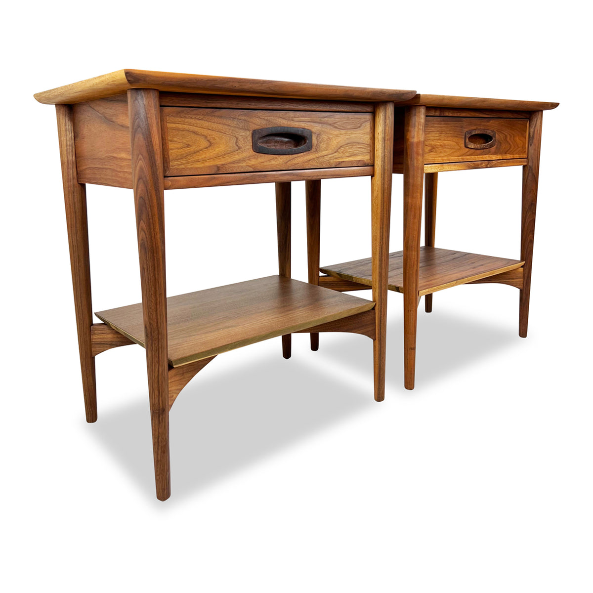Walnut Side Tables/Nightstands by Heritage