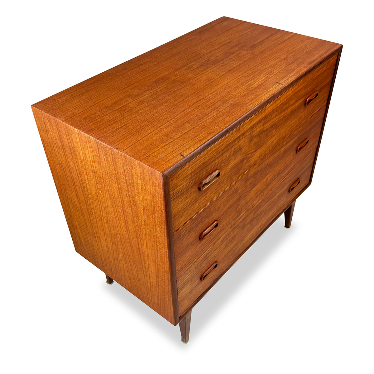Teak Three Drawer Dresser