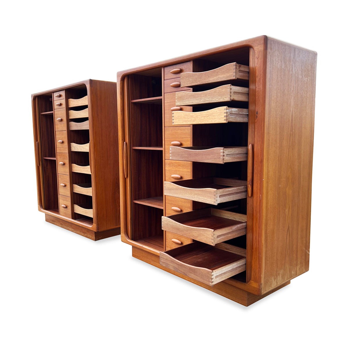 danish tambour door wardrobe by dyrlund