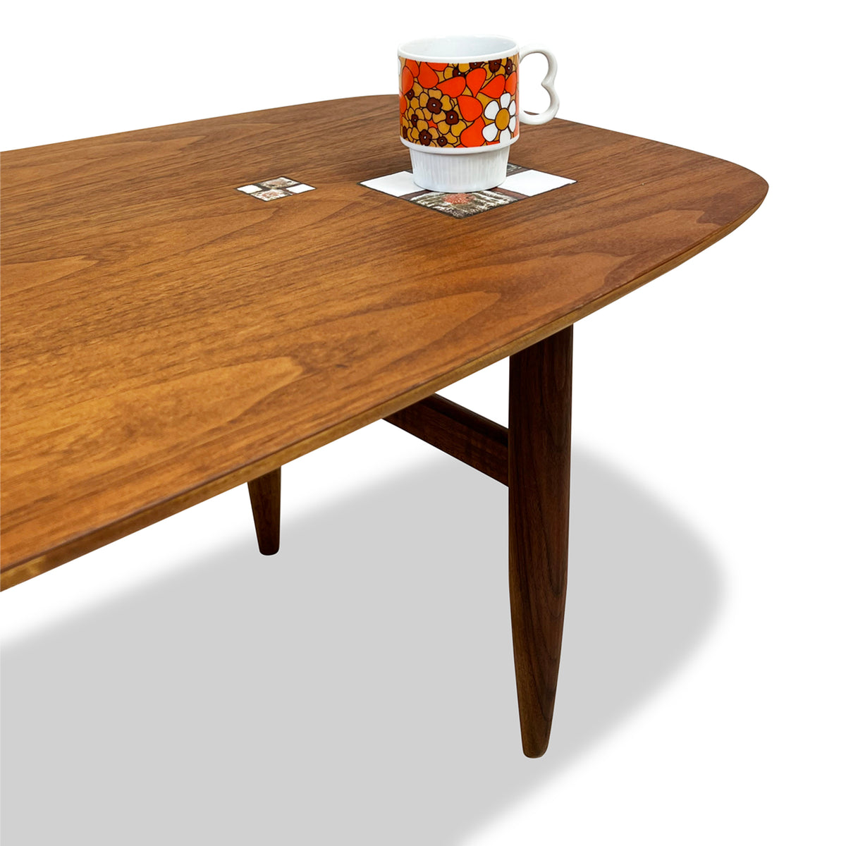 Walnut Coffee Table with Inlay