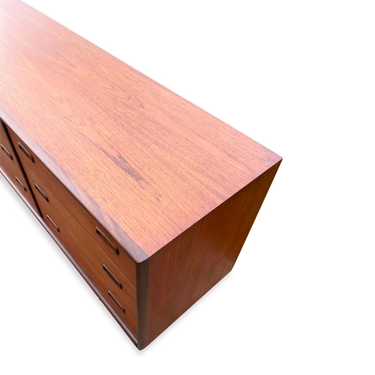 Teak Nine Drawer Dresser