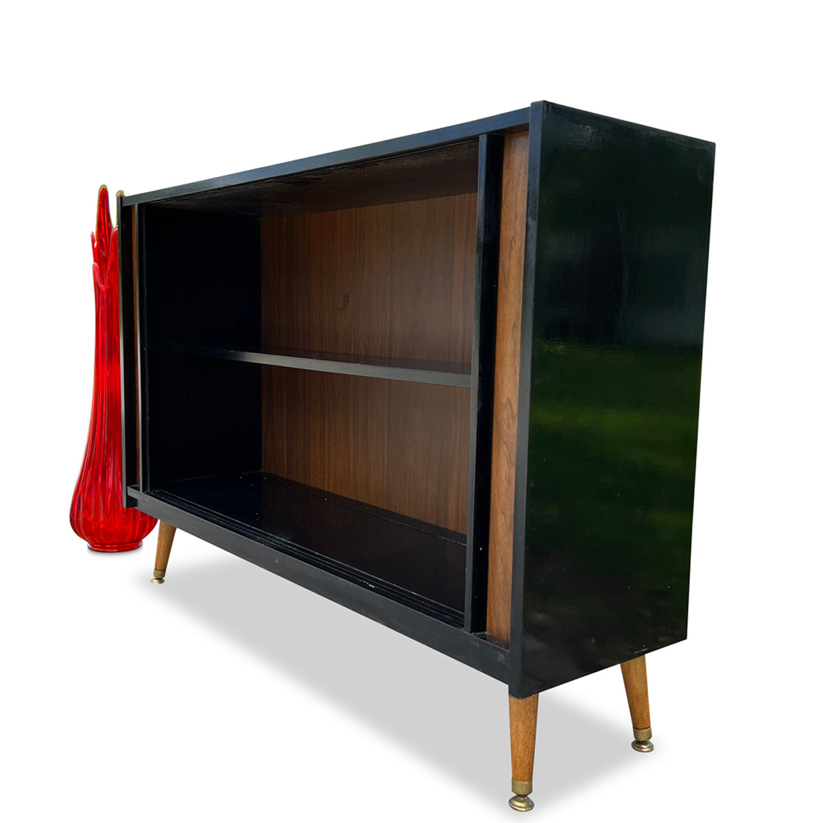 Walnut and Ash Bookcase by Deilcraft