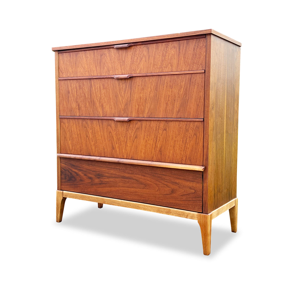 Walnut Highboy by Kaufman Furniture