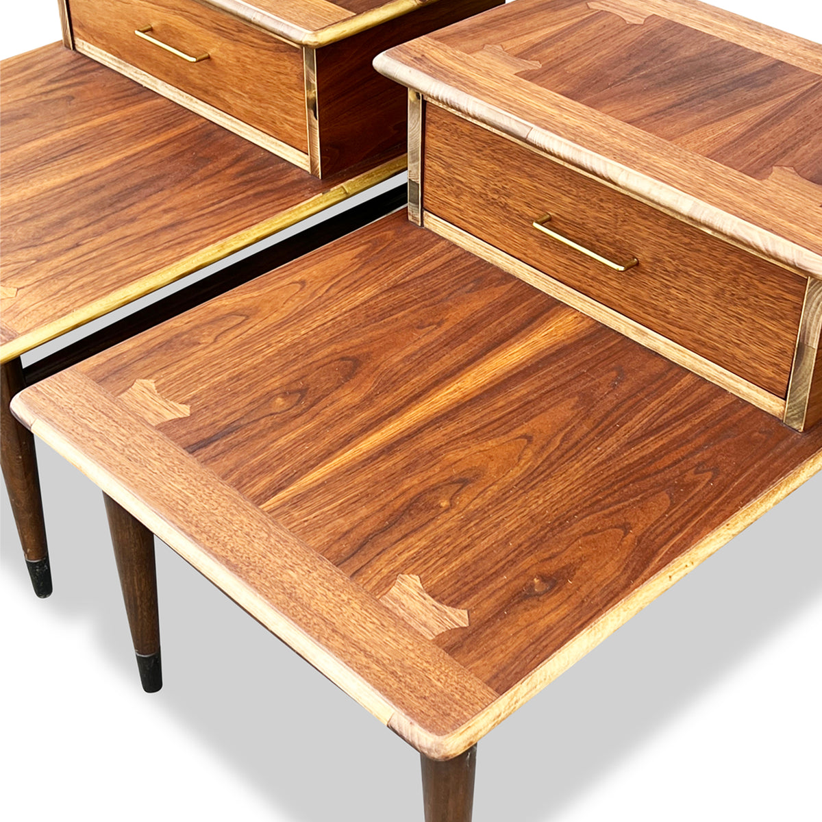 Walnut Side Tables by Bassett