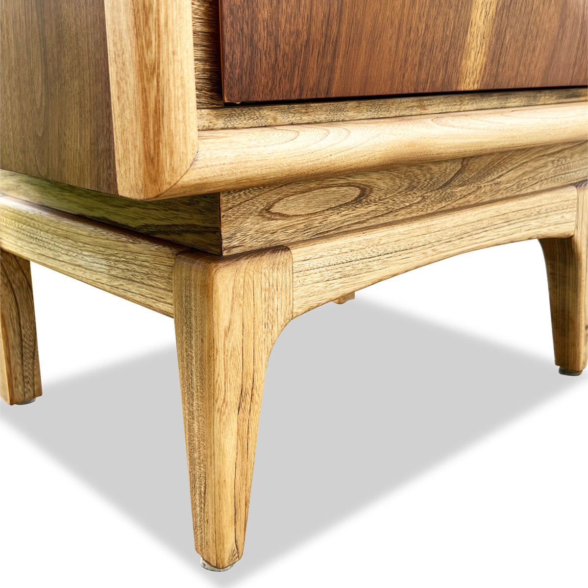 Walnut Diamond Nightstands by United Furniture