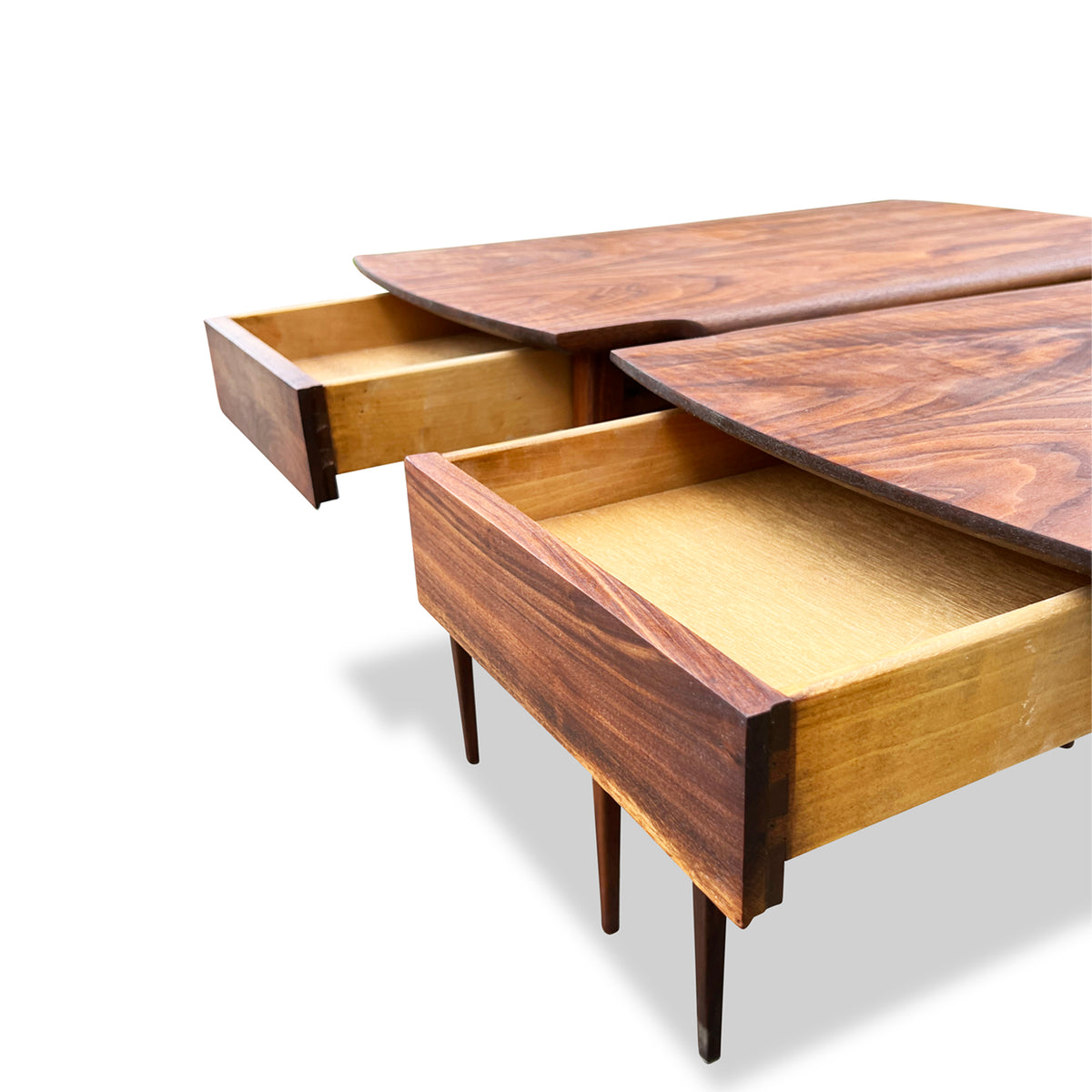 Haddon Hall Walnut Side Tables