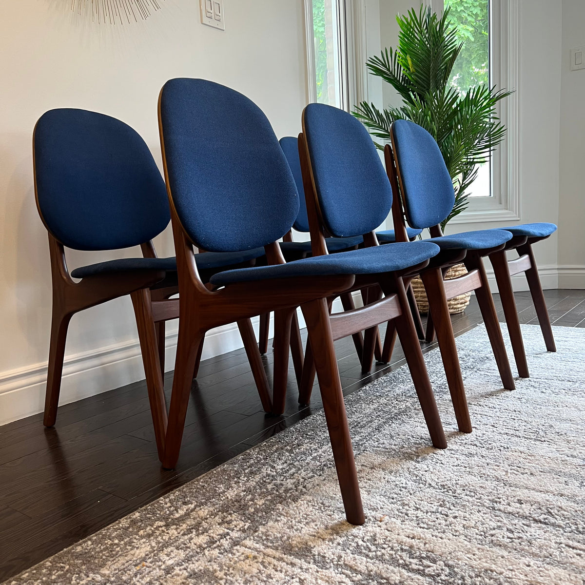 Danish Dining Chairs by Arne Hovmand Olsen Decade Five Furniture Co