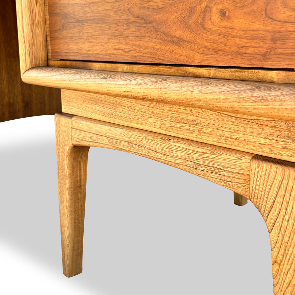 Walnut and Elm Dresser by United