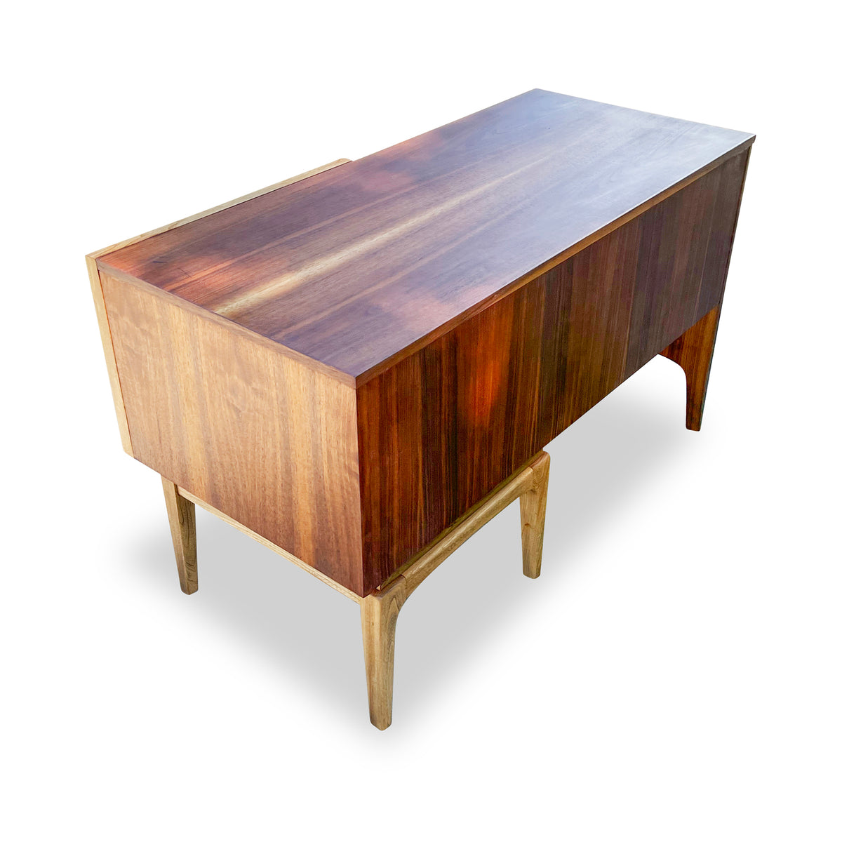 Walnut and Elm Dresser by United