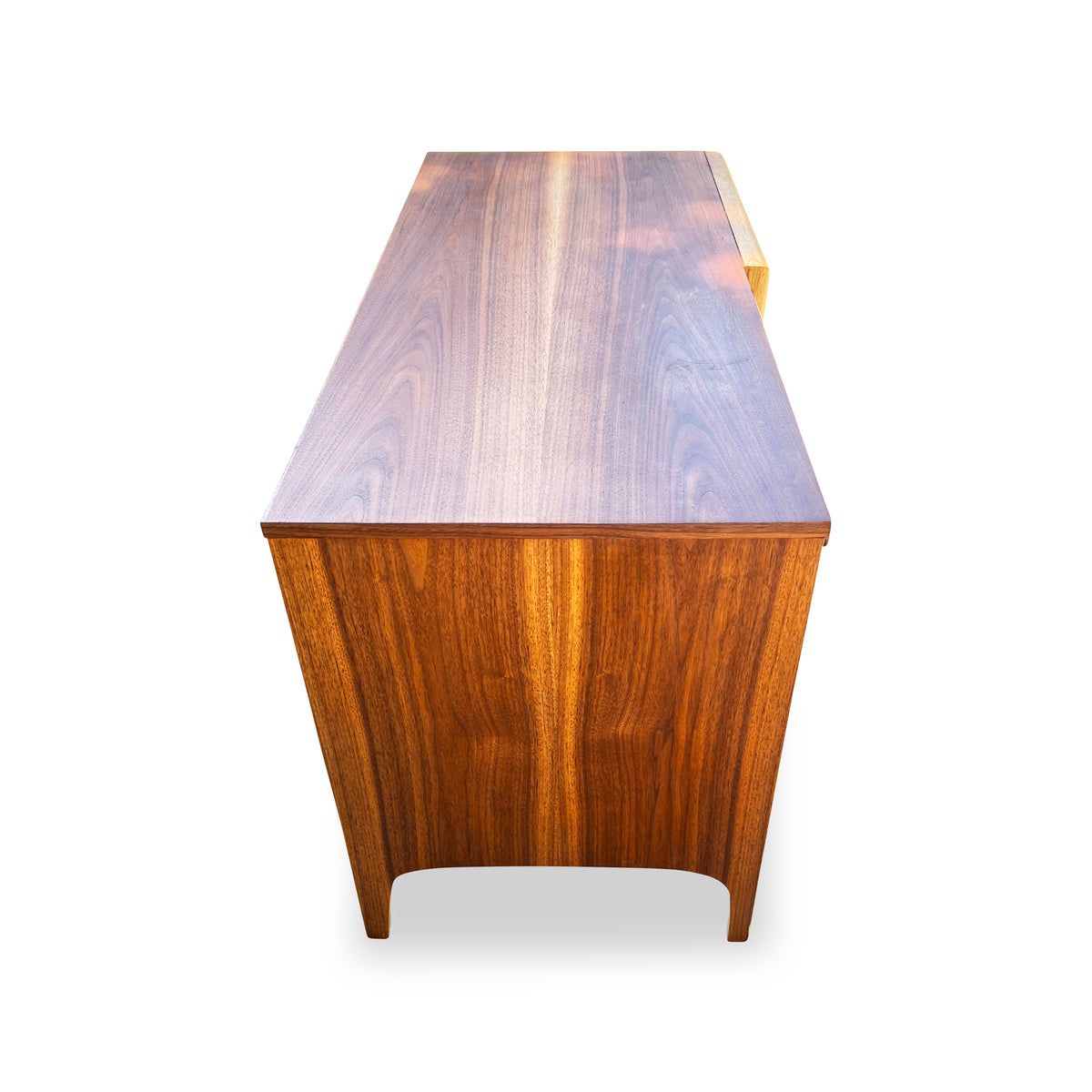 Walnut and Elm Dresser by United