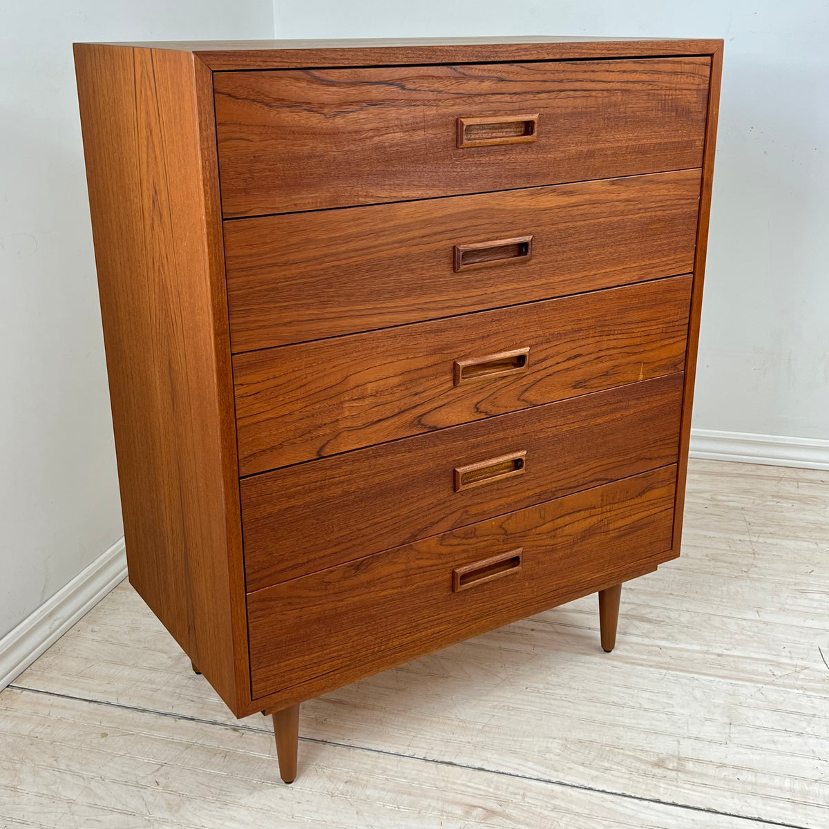 Teak Highboy Dresser