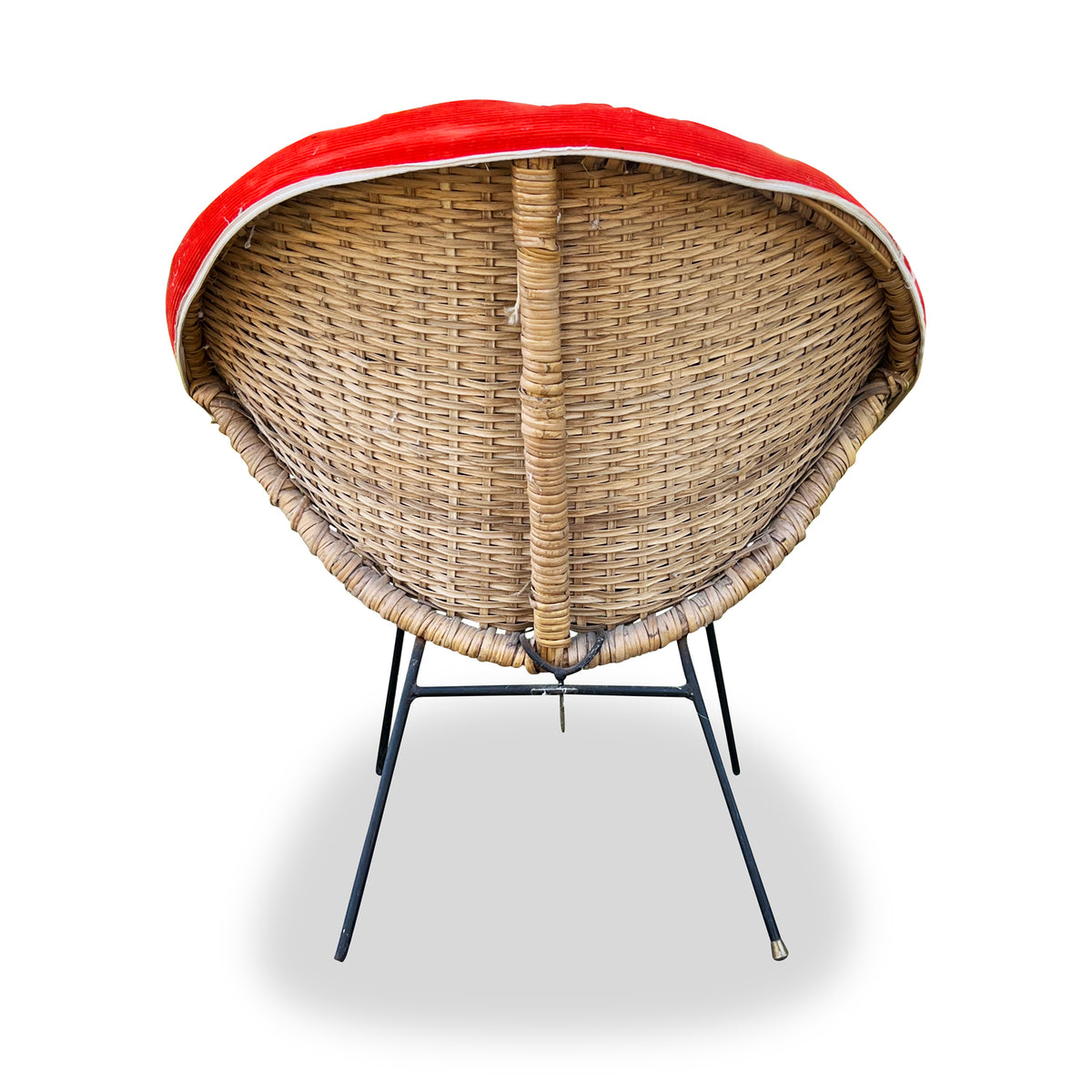 Vintage Woven Chair with Cover