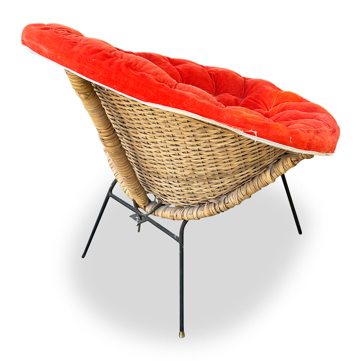 Vintage Woven Chair with Cover