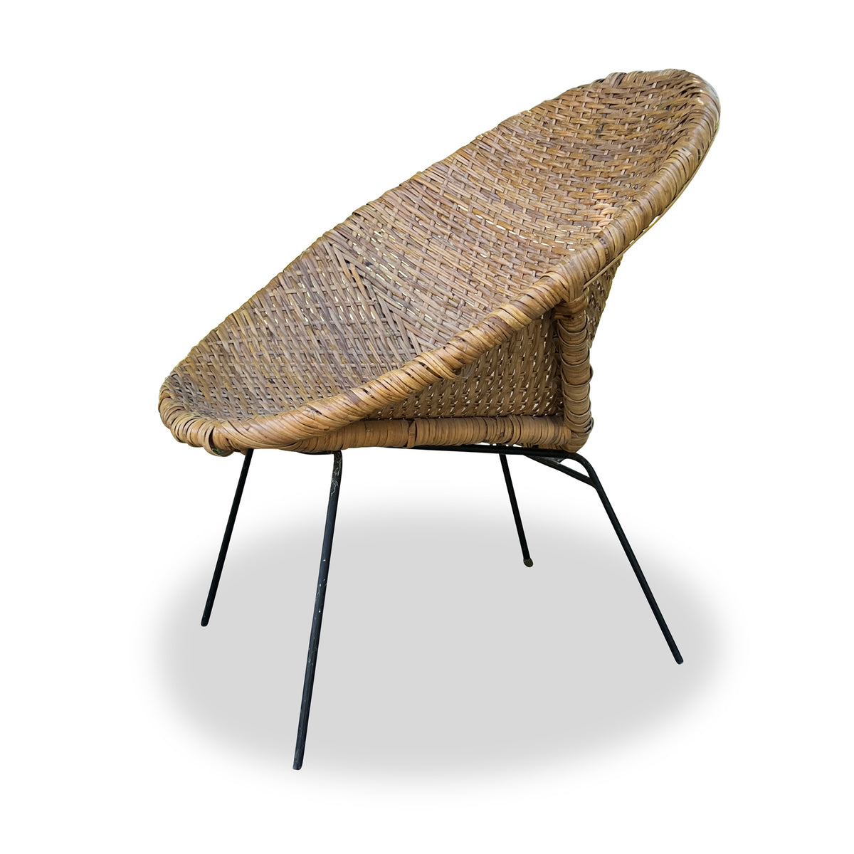 Vintage Woven Chair with Cover