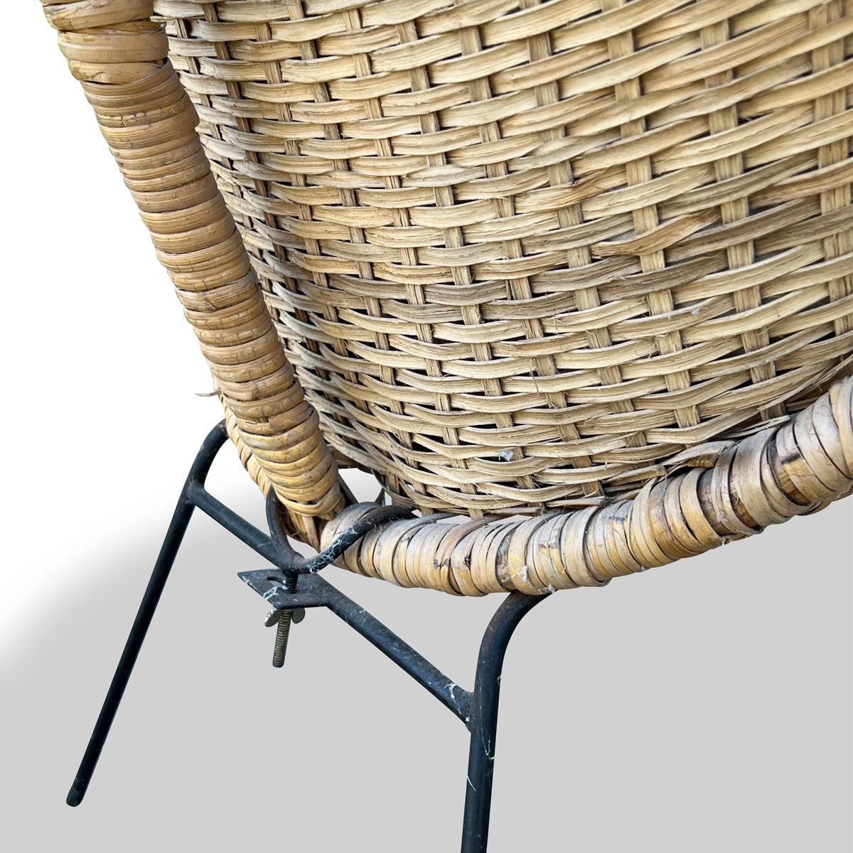 Vintage Woven Chair with Cover