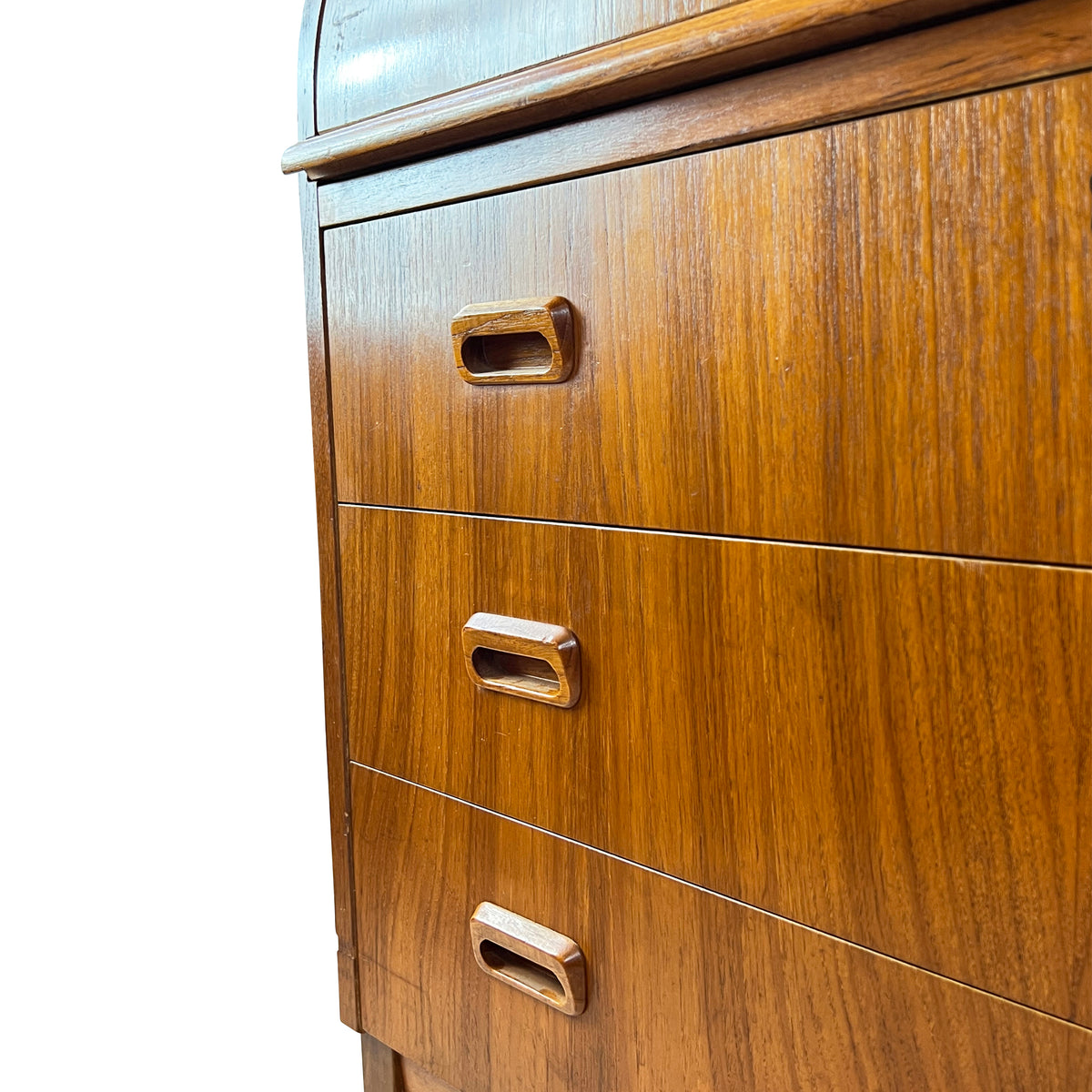 Teak Roll-Top Desk