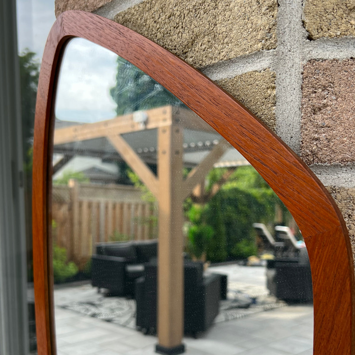Teak mirror on sale