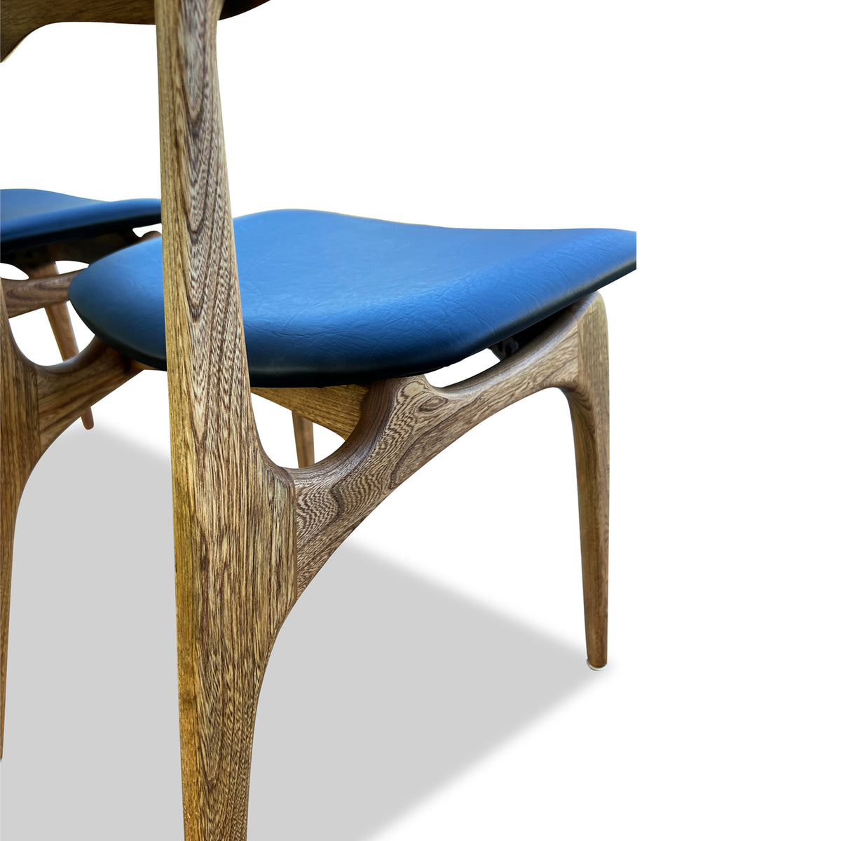 Set of Six Walnut and Elm Dining Chairs by Deilcraft
