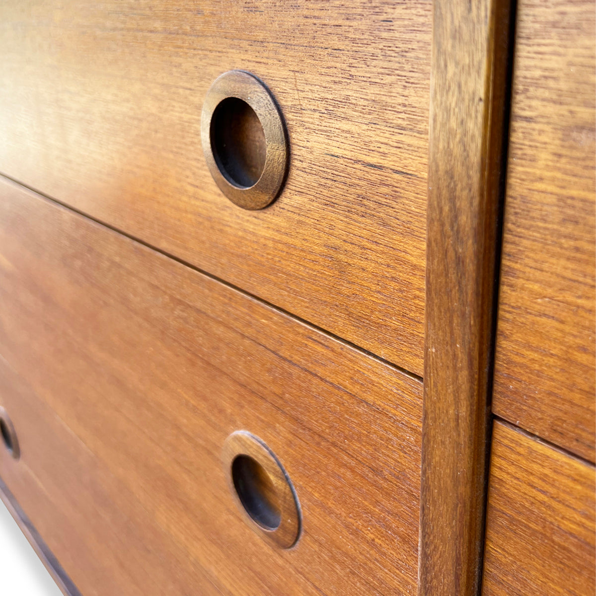 Teak Six Drawer Dresser