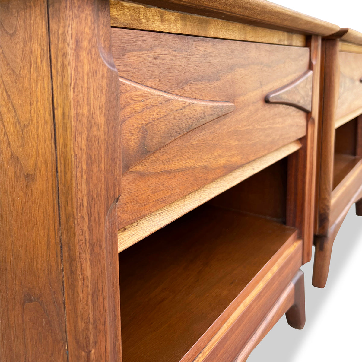 Walnut Nightstands by Vic Art