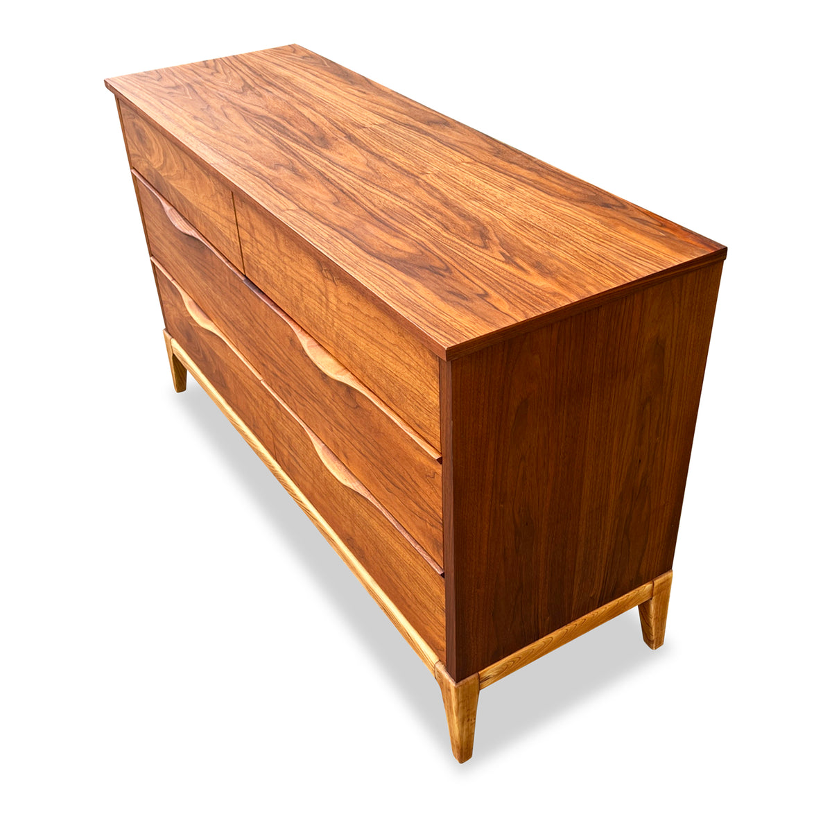 Walnut Six Drawer Dresser by Kaufman