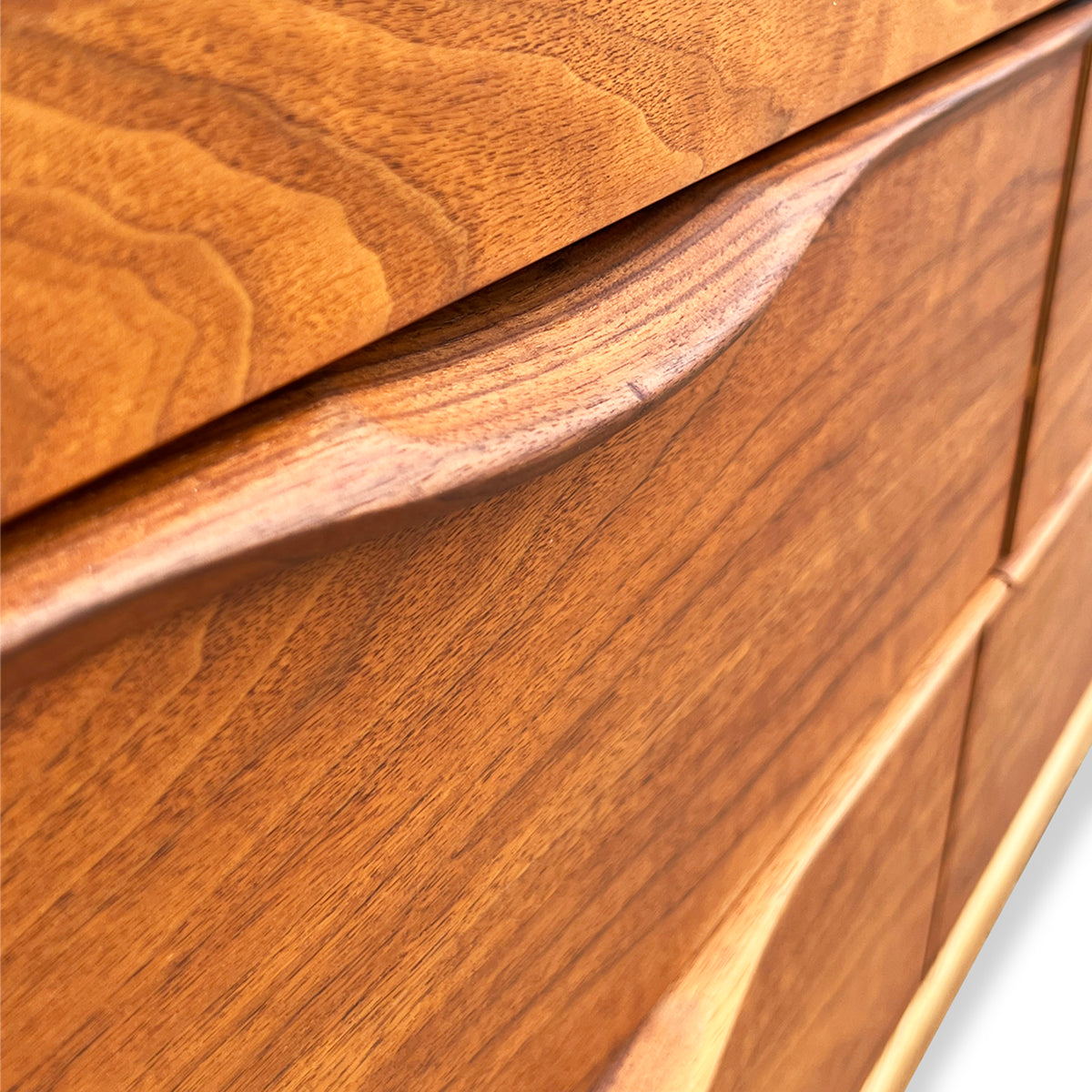 Walnut Six Drawer Dresser by Kaufman