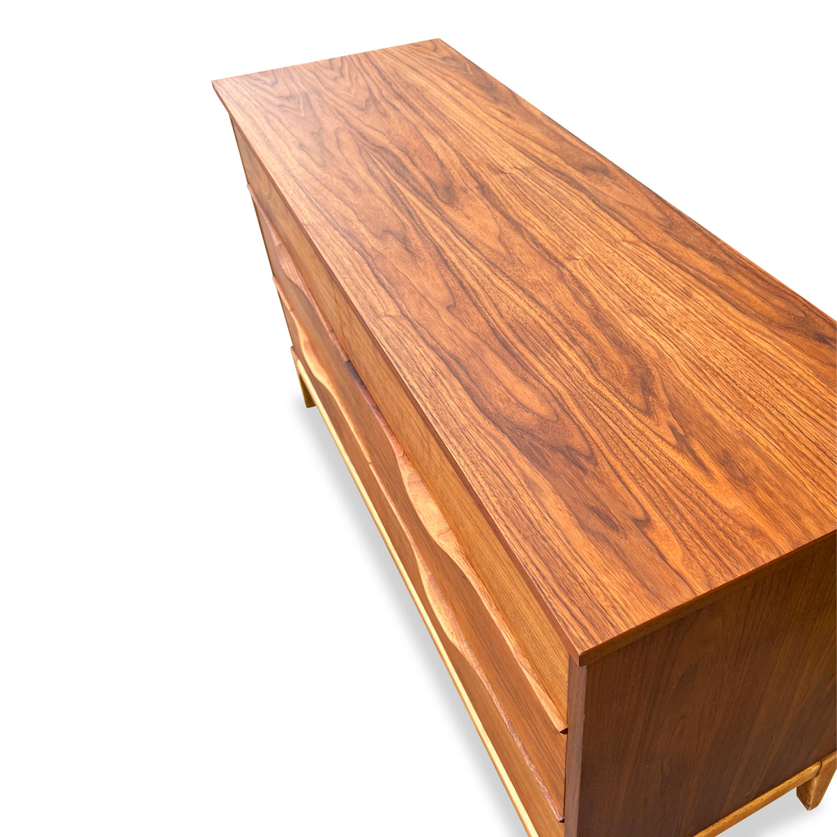 Walnut Six Drawer Dresser by Kaufman