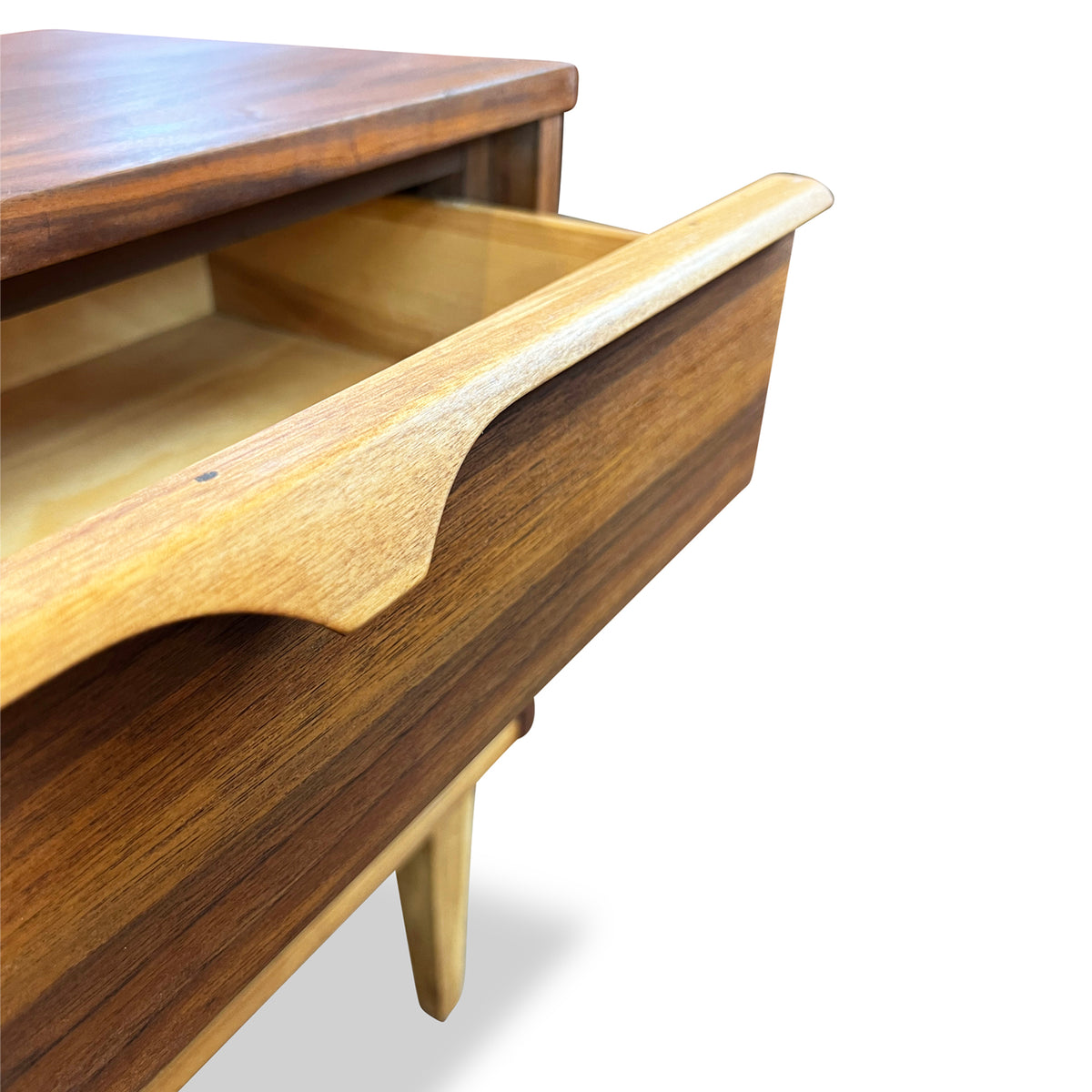 Walnut and Birch Nightstand