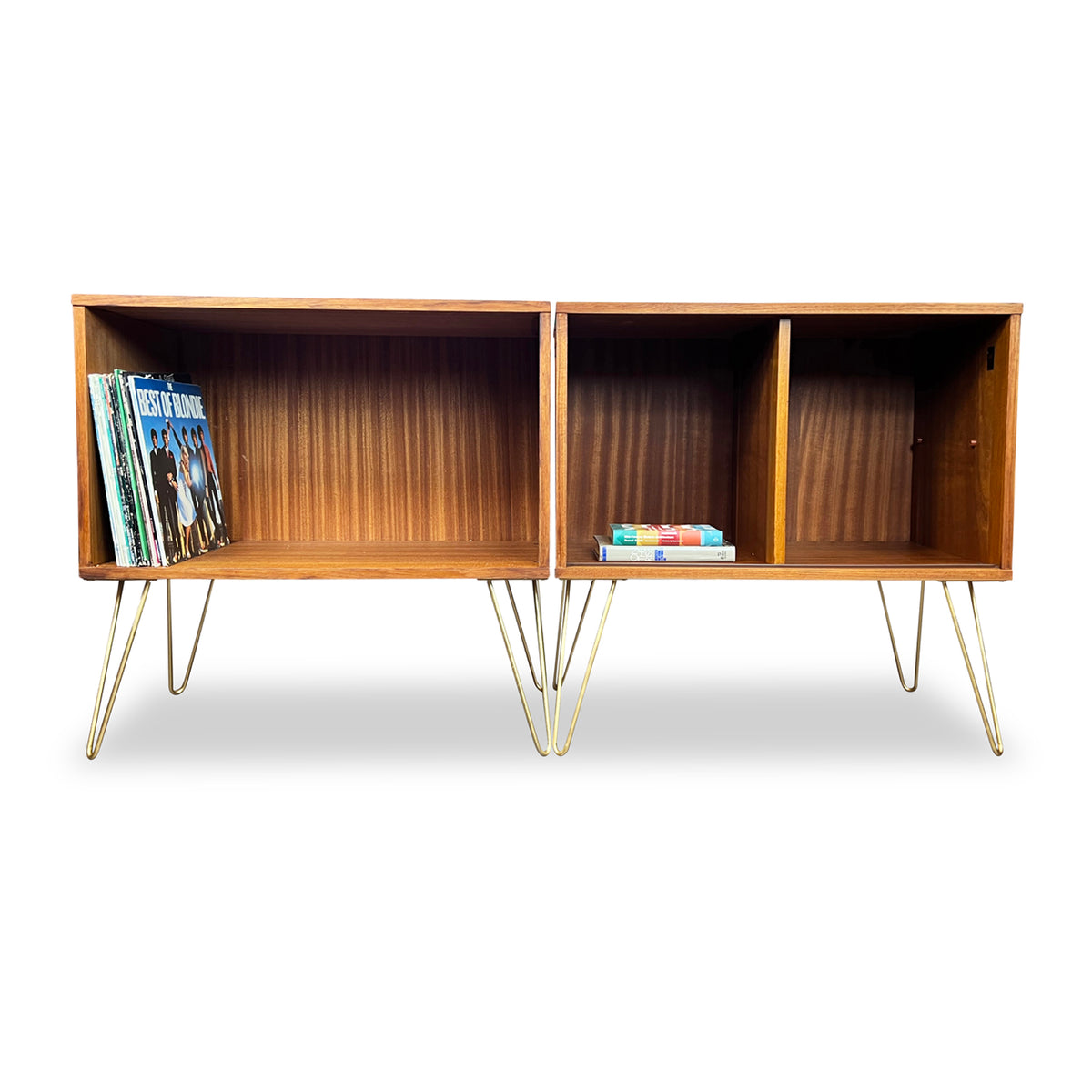 Teak Record Cabinet