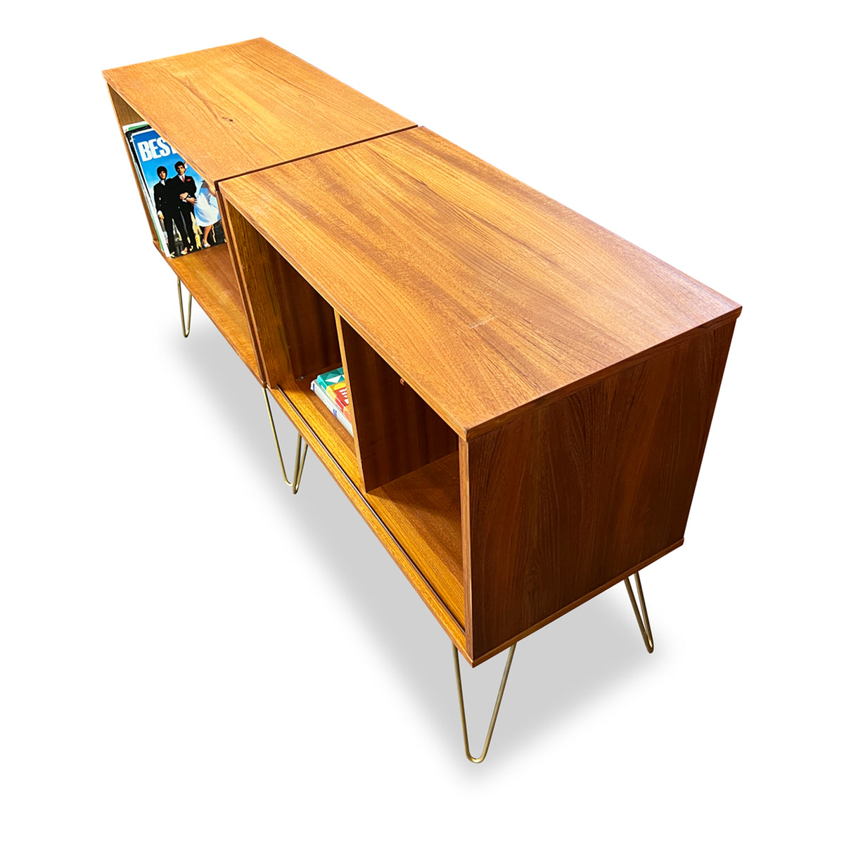 Teak Record Cabinet