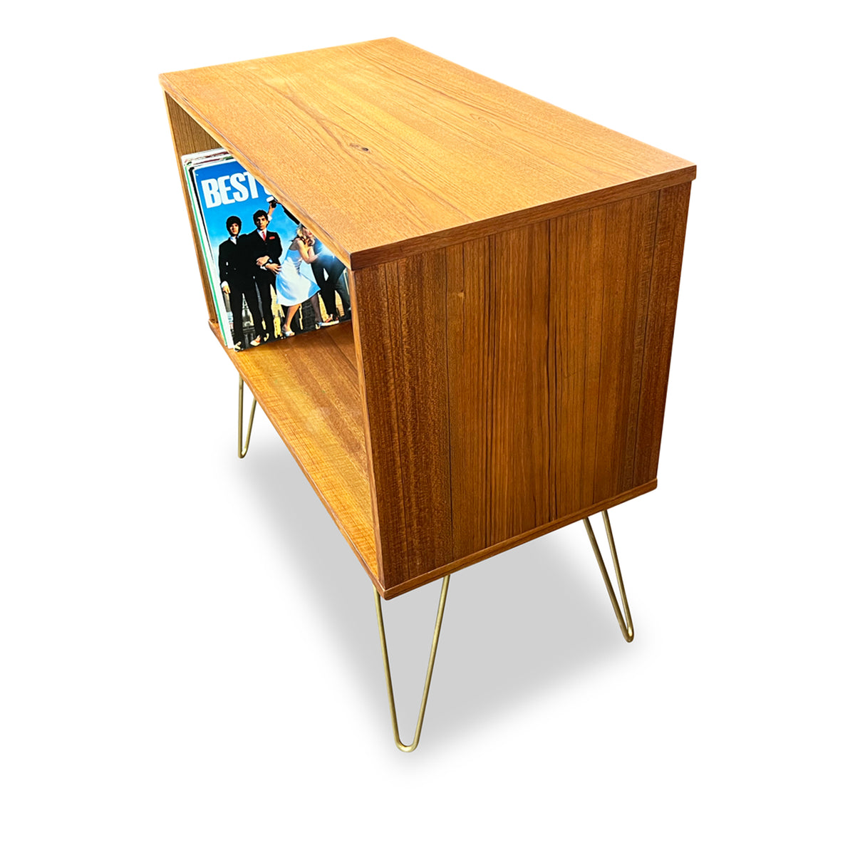 Teak Record Cabinet