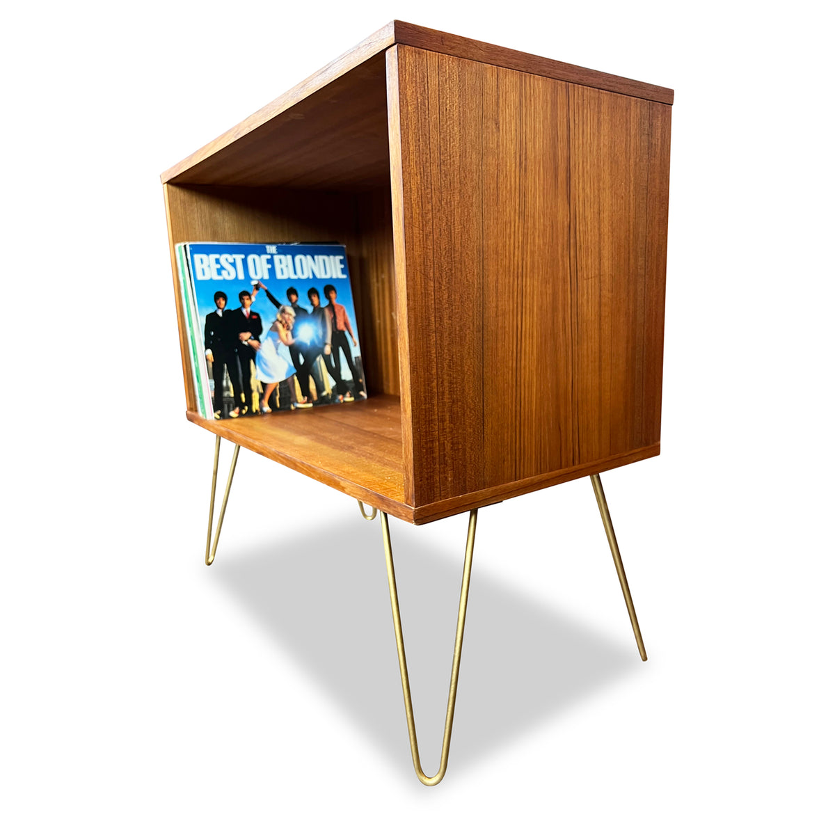 Teak Record Cabinet