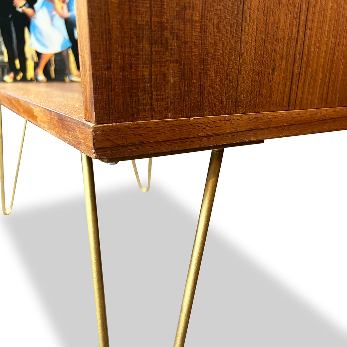 Teak Record Cabinet