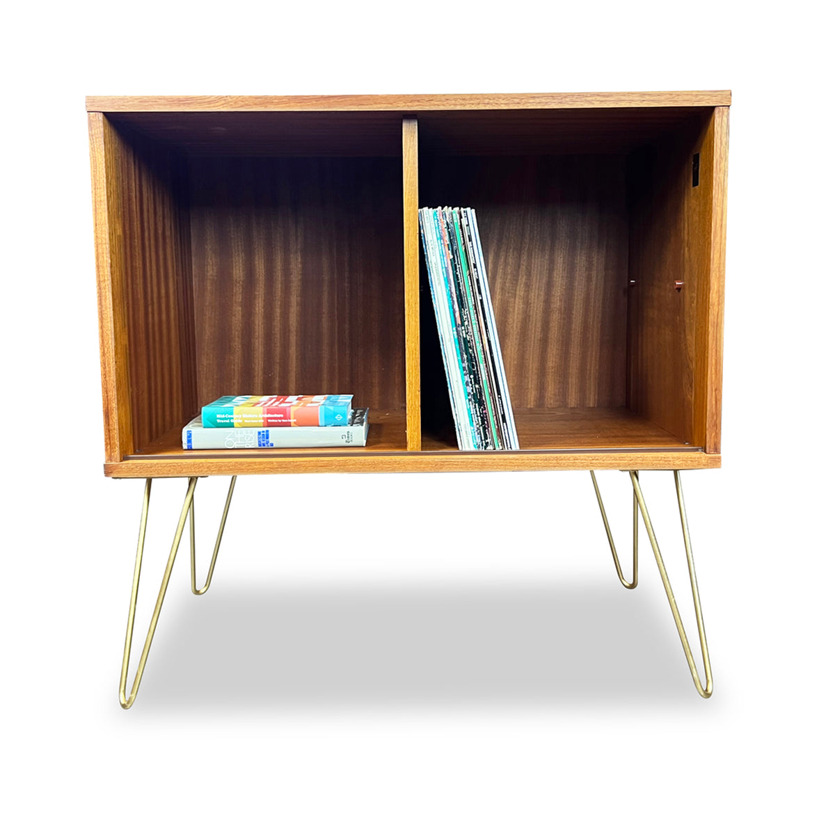 Teak Record Cabinet