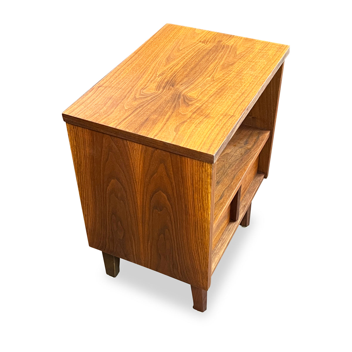 Walnut Nightstand by Gibbard