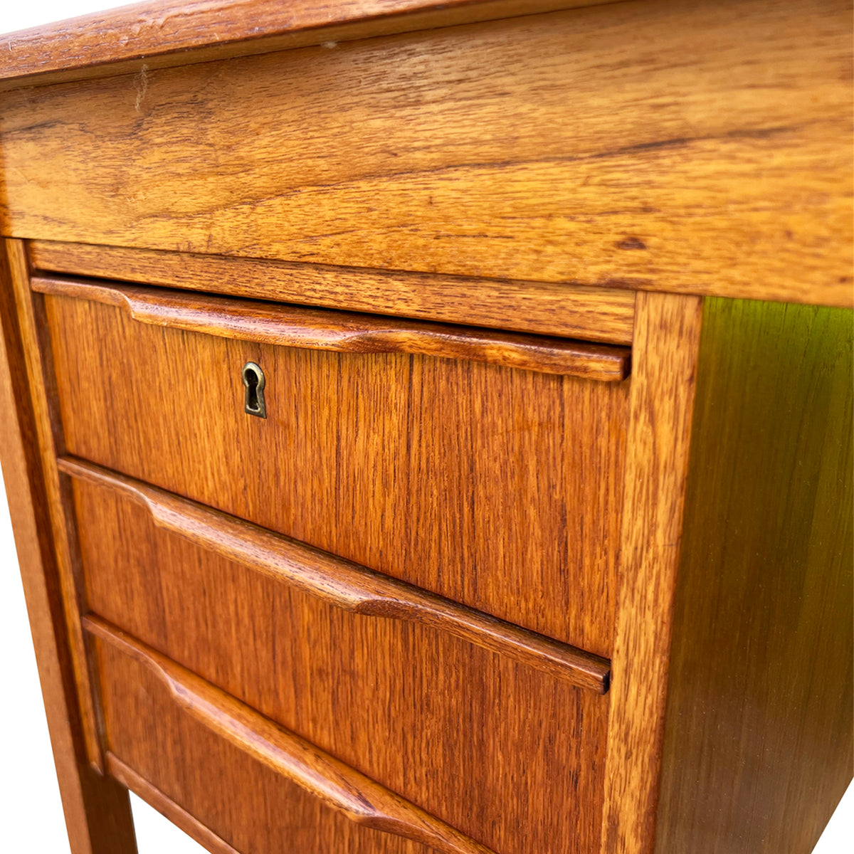 Teak Six Drawer Dresser