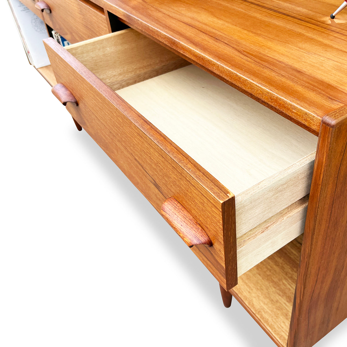 Teak Record Cabinet
