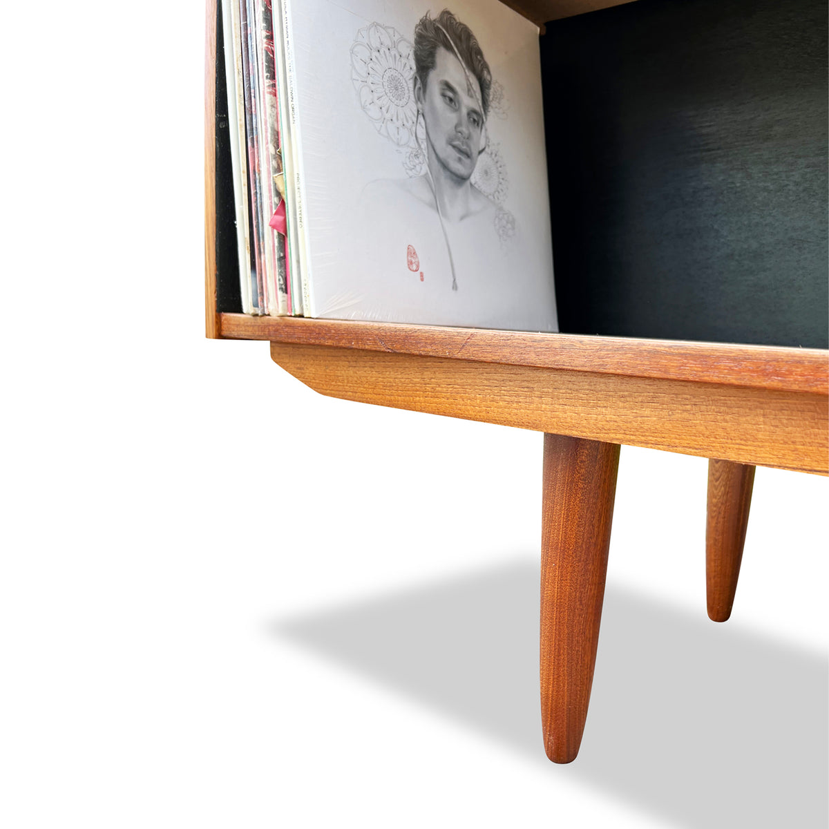 Teak Record Cabinet