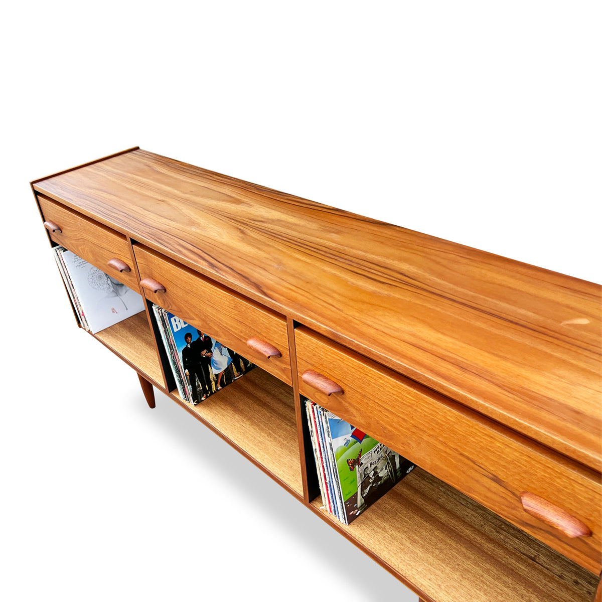 Teak Record Cabinet